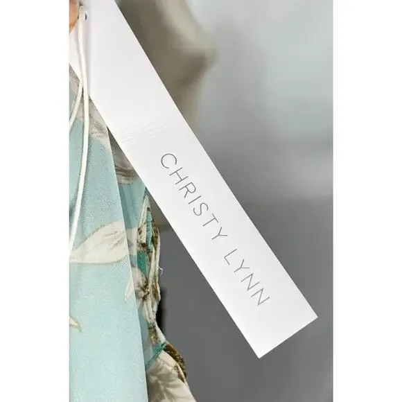 CHRISTY LYNN Sz S Small Turquoise Magnolia Alexa Dress NWT - Picture 4 of 10